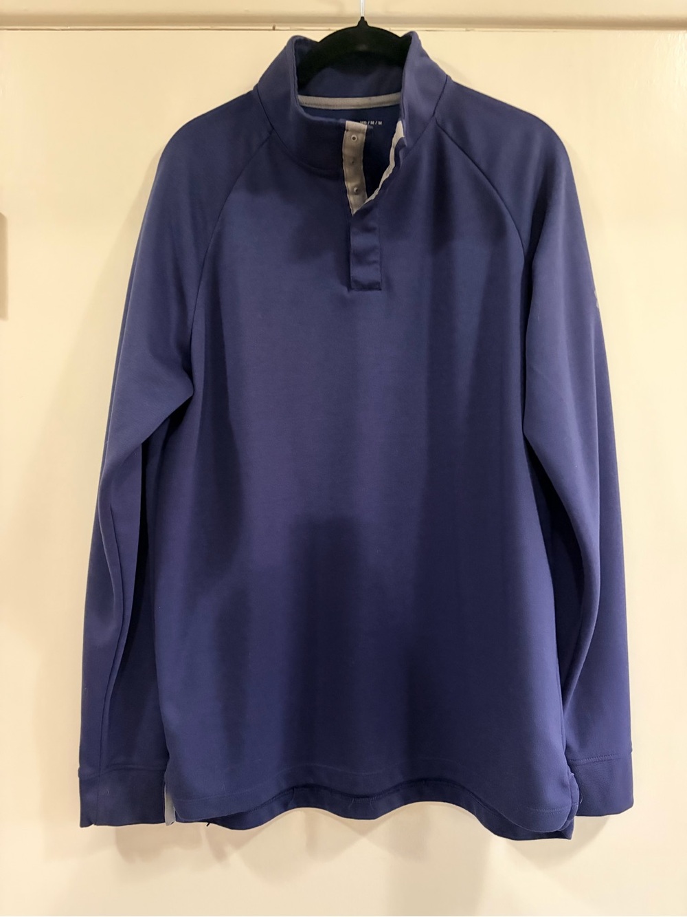Under Armour Men's Pullover Quarter-Placket Performance Top - Navy Blue